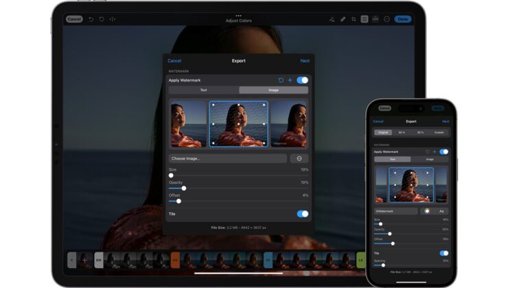 iOS için Photomator 3.3 Güncellemesi Filigran Aracı Sunuyor